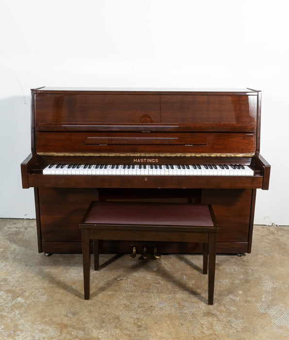 Hastings MY115-A Upright Piano | Polished Mahogany | Serial No. 90225 | Used