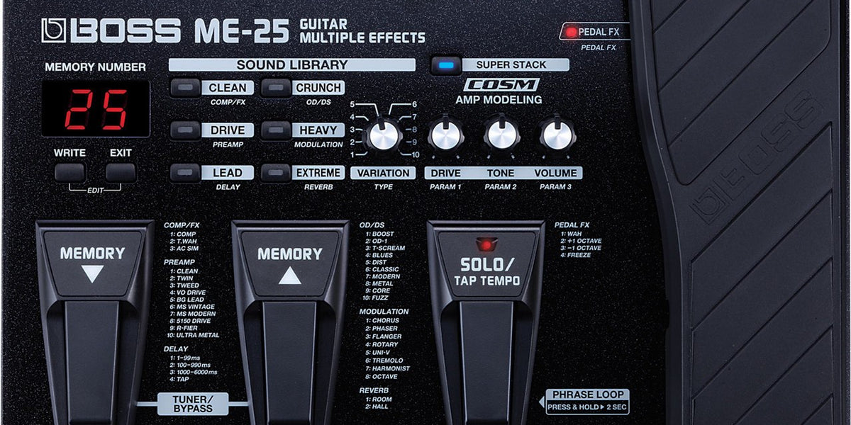 YAMAHA アンプGA15+BOSS　ME25マルチエフェクター　セット Amazon.com: Boss ME-25 Guitar Multiple Effects : Musical Instruments