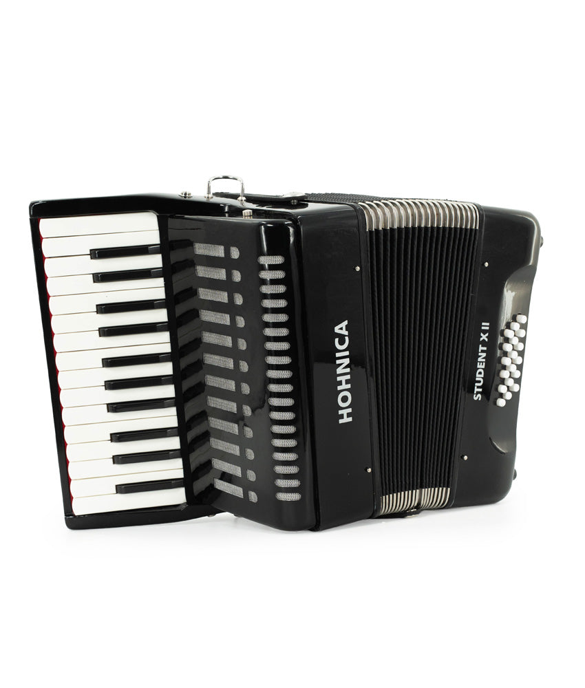 Pre-Owned Hohnica Student X II 18 Bass Piano Accordion - Black