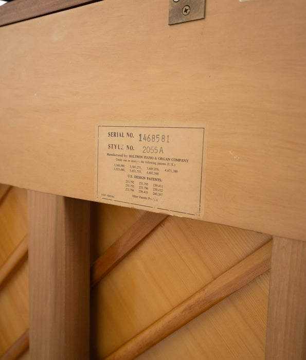 1989 Baldwin Acrosonic 255A Upright Piano | Oak | Serial No. 1468581 | Used