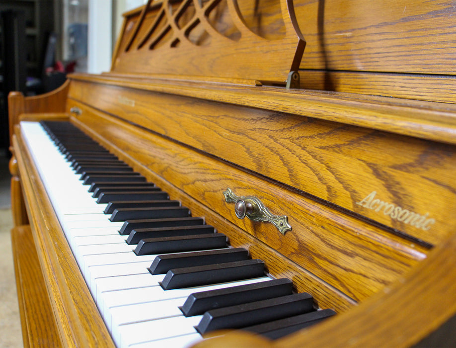 Baldwin 48" Acrosonic Oak Console Piano
