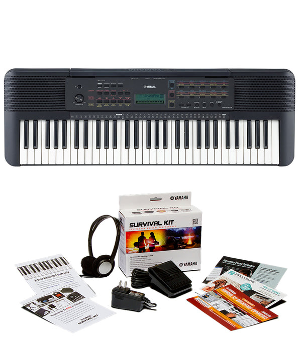 Yamaha PSR-E273 61-key Portable Keyboard w/ Survival Kit | New