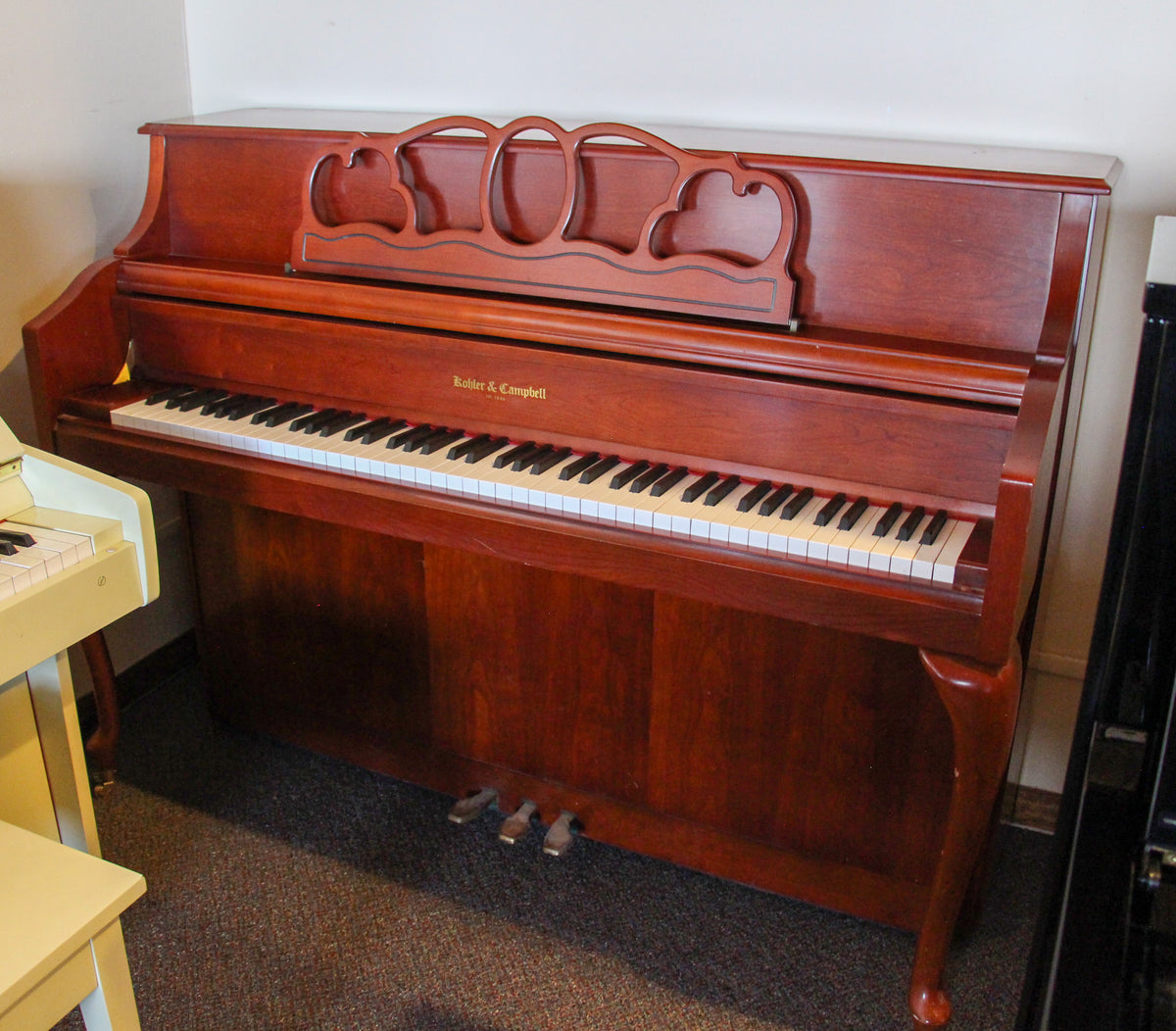Kohler & Campbell KC144 French leg Cherry Console PianoAlamo Music