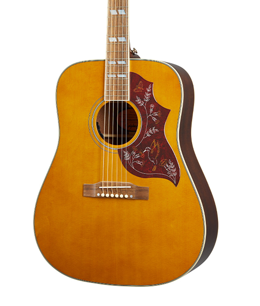 Epiphone Hummingbird Acoustic Guitar - Aged Natural Antique