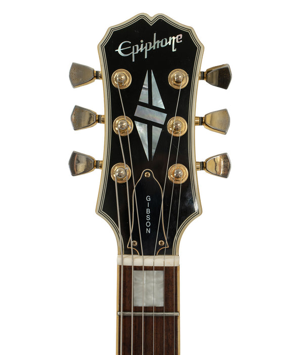 Pre-Owned 2002 Epiphone Les Paul Custom Electric Guitar - Vintage Sunburst | Used
