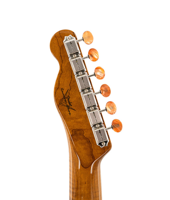 Fender Artisan Dual P90 Maple Burl Tele NOS, Rosewood Fingerboard - Aged Natural