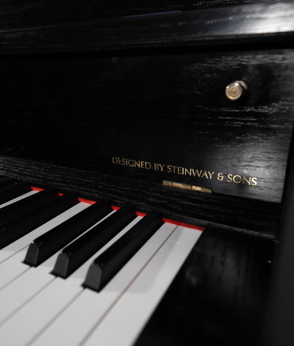 2018 Boston UP118S Upright Piano | Satin Ebony | 46.5" | Serial No. B192366 | Used