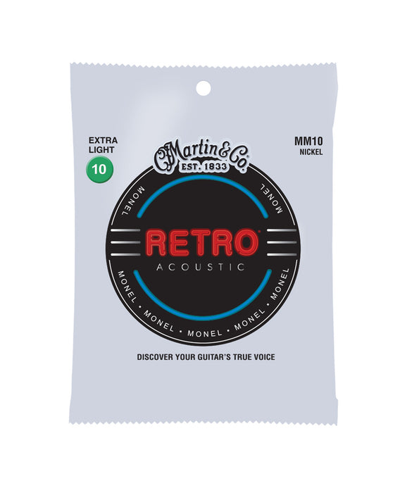 Martin Retro MM10 Acoustic Guitar Strings - (Extra Light) | New