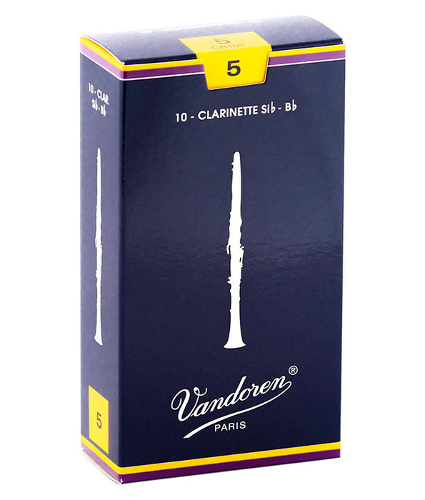Vandoren 5 Bb Clarinet Reed - 10 pack