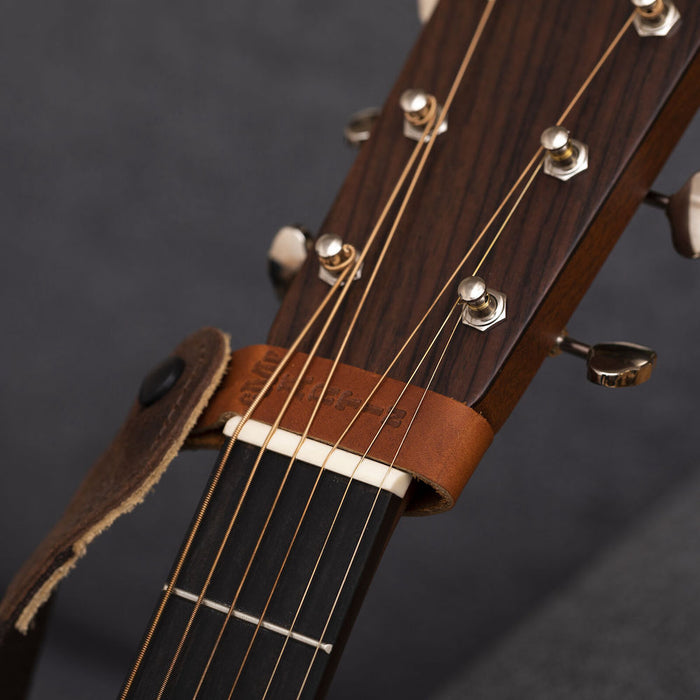 Martin Guitar Leather Head Stock Strap Tie - Brown | New