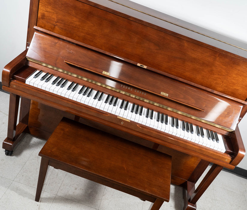 YOSA 1994 Young Chang U121 48" Upright Piano in Mahogany Red Polish | Serial No. A2111753 | Used