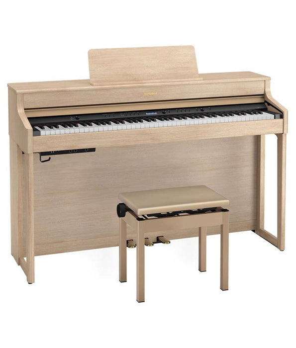 Roland HP702 Digital Piano Kit w/ Stand and Bench - Light Oak