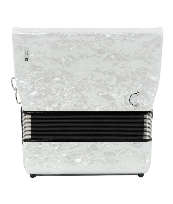 Pre-Owned Hohner Bravo II 48 Piano Accordion - White | Used