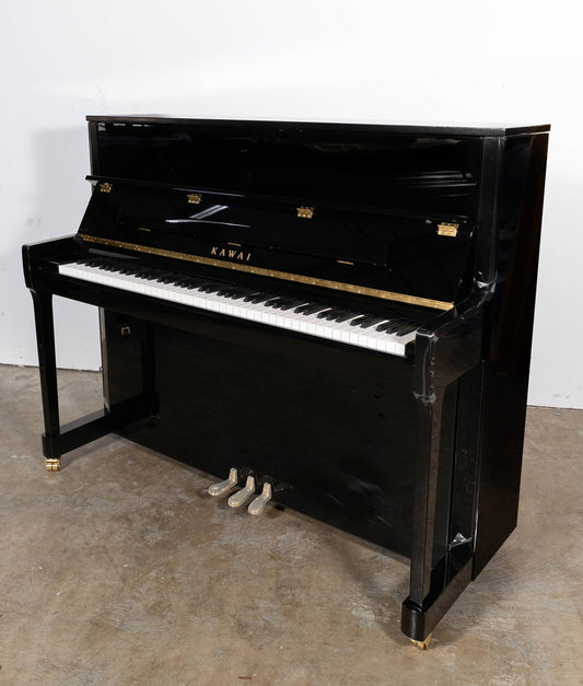 Kawai K-300 Upright Piano (2025) | Polished Ebony | 48” | Serial No. 2802970 | Used