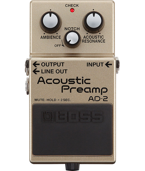 guitar preamp pedal Boss AD-2 Acoustic Preamp Guitar PedalAlamo Music CenterBossGuitar Pedals & Effects