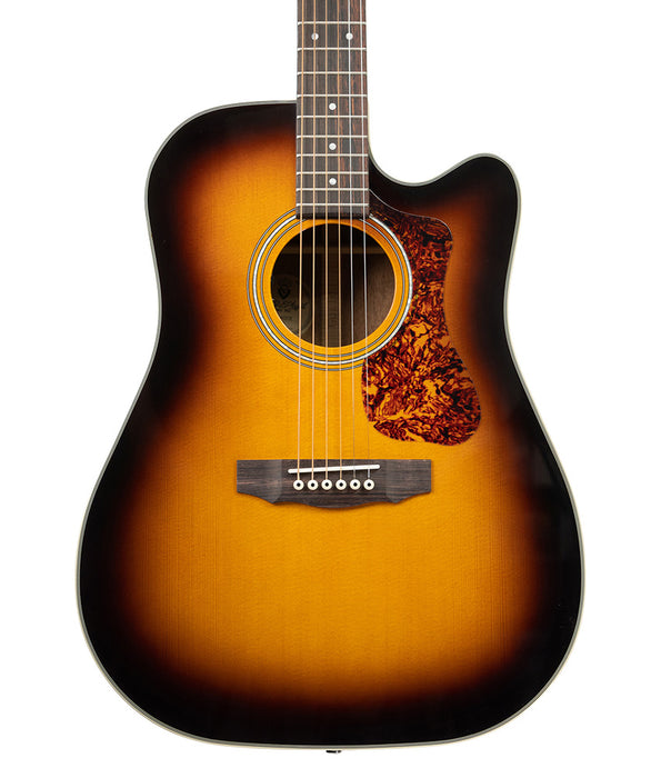 Pre-Owned, Guild - D-140CE - Acoustic-Electric Guitar - Antique Sunburst Gloss