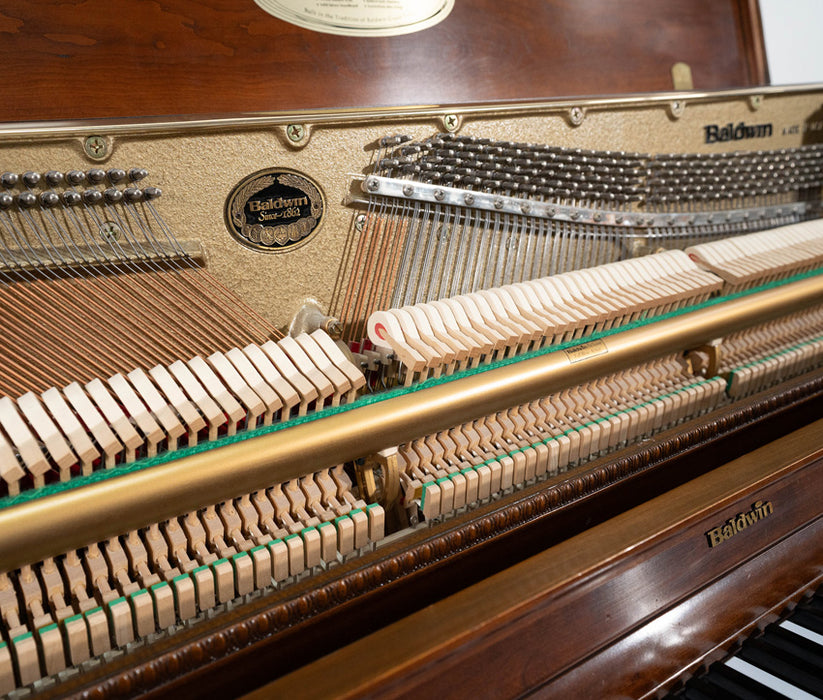 Baldwin Upright Piano in Satin Mahogany (1990) | Used