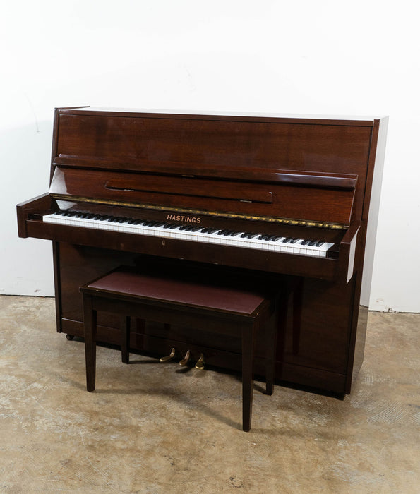 Hastings MY115-A Upright Piano | Polished Mahogany | Serial No. 90225 | Used