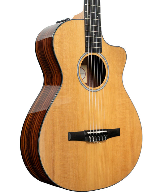 Taylor "Factory-Demo" 212ce-N Plus Nylon-String Grand Concert Spruce/Rosewood Classical Guitar | Used