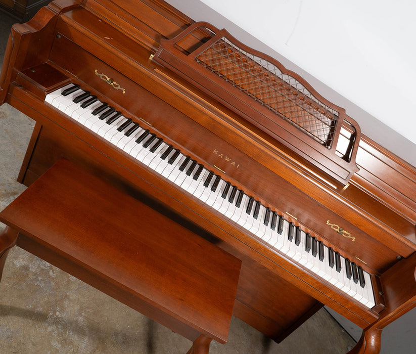 Kawai 601-F Upright Piano (1989) | Satin Mahogany | Serial No. A9590 | Used