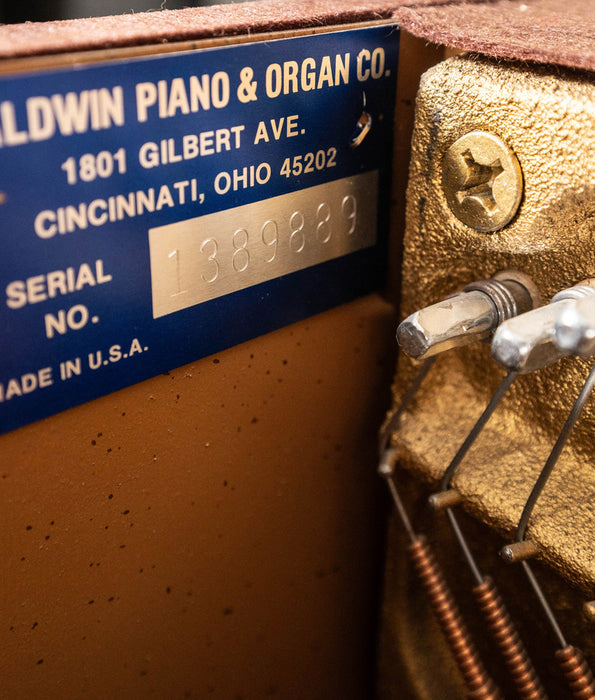 1987 Baldwin 623 Console Upright Piano in Satin Walnut - Serial No. 1389889 | Used