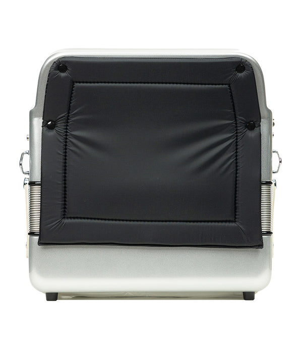 Hohner Anacleto Rey Aguila III L FBbEb Accordion - Silver Chrome