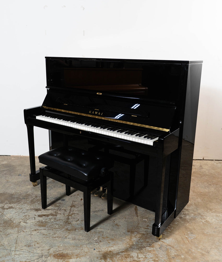 Kawai K-500 Upright Piano (2022) | Ebony Polish | Serial No. 2775180 | Used