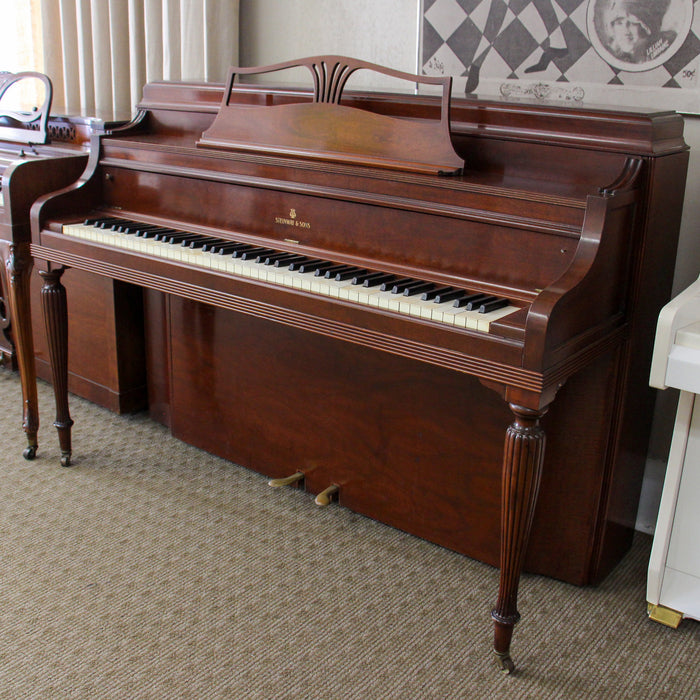 Steinway & Sons Model 40 Upright Piano | Hepplewhite Art Case | Mahogany