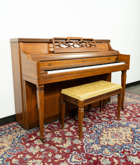 Kimball Classic Upright Piano | Satin Walnut | SN: 824163 | Used