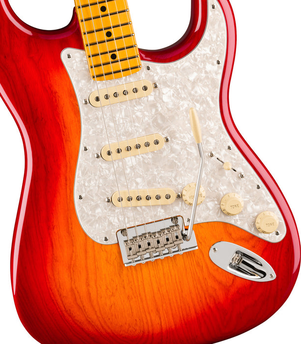 Fender American Professional Stratocaster Electric Guitar - Maple Fingerboard, Aged Cherry Burst | New