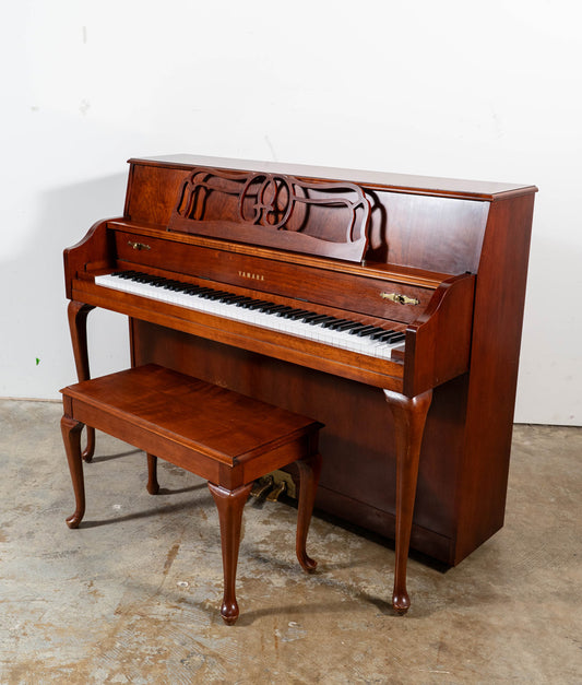 Yamaha M500 Upright Piano (1998) | Satin Dark Cherry | Used