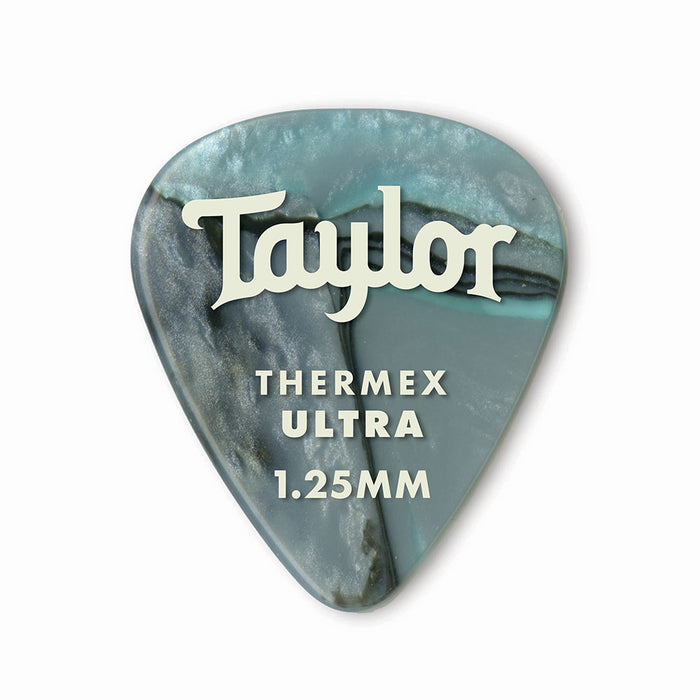 Taylor Premium Darktone 351 Thermex Ultra Picks, 1.25mm 6-Pack - Abalone