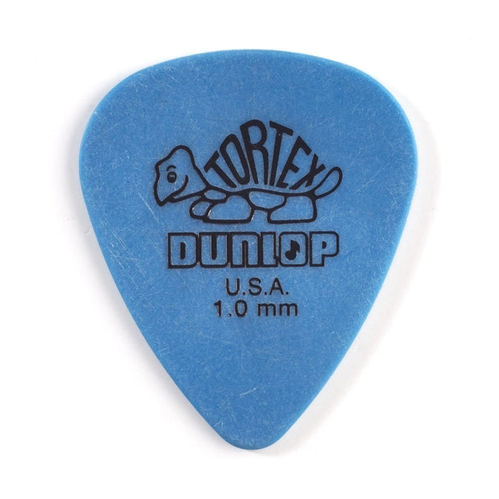 Dunlop Tortex Standard 1.0mm Blue Guitar Pick, 12 Pack