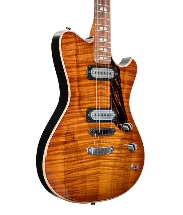 Powers Electric A-Type Select Maple Top Electric Guitar FF42/Hardtail - Pale Ale