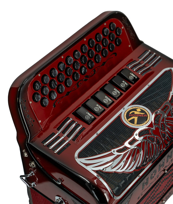 Hohner Anacleto Rey Aguila Two Tone Compact FBE/GCF- Ruby Red | New