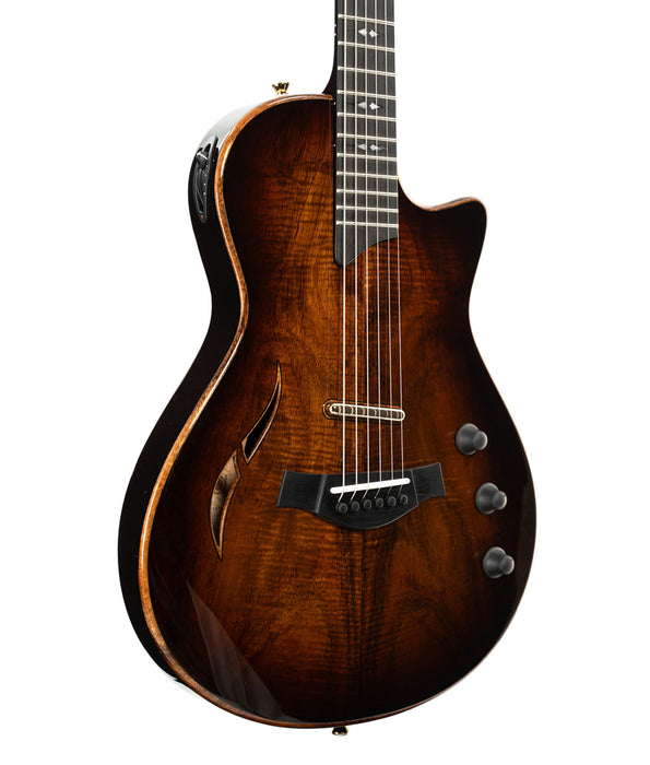 Taylor "Factory-Demo" T5z Custom Koa Hollow-Body Electric-Acoustic Guitar w/ Armrest | 3097