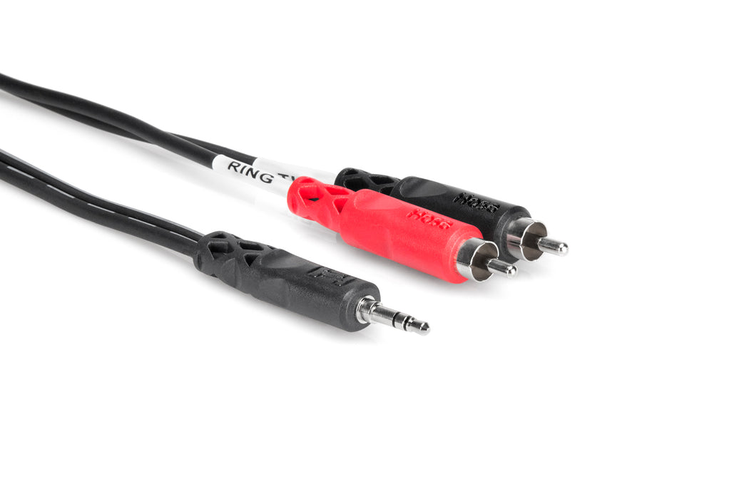 Hosa CMR-203 3' 1/8M Stereo - Dual RCA Cable