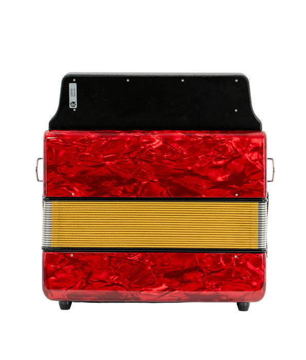 Hohner Corona III B/Eb/Ab Accordion- Red | New