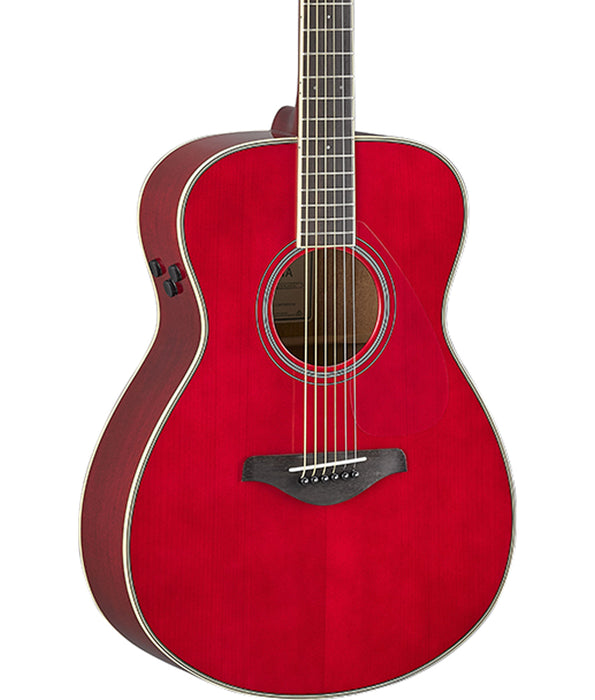 Yamaha FS-TA TransAcoustic Guitar, Ruby Red | New