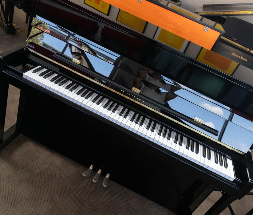 UTSA 2023 Kawai K200 Polished Ebony Professional Upright Piano - (Serial No. F195363) | Used