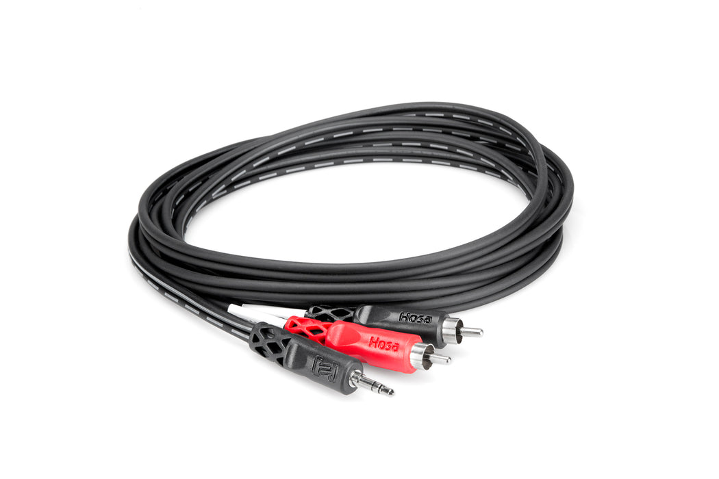Hosa CMR-203 3' 1/8M Stereo - Dual RCA Cable