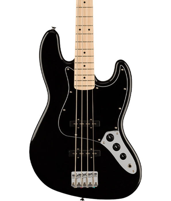 Pre-Owned Squier Affinity Series Jazz Bass, Maple Fingerboard, Black Pickguard - Black | Used
