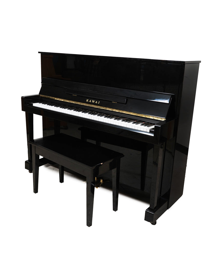 Kawai CX-21D Upright Piano (1996) | Polished Ebony | Used — Alamo