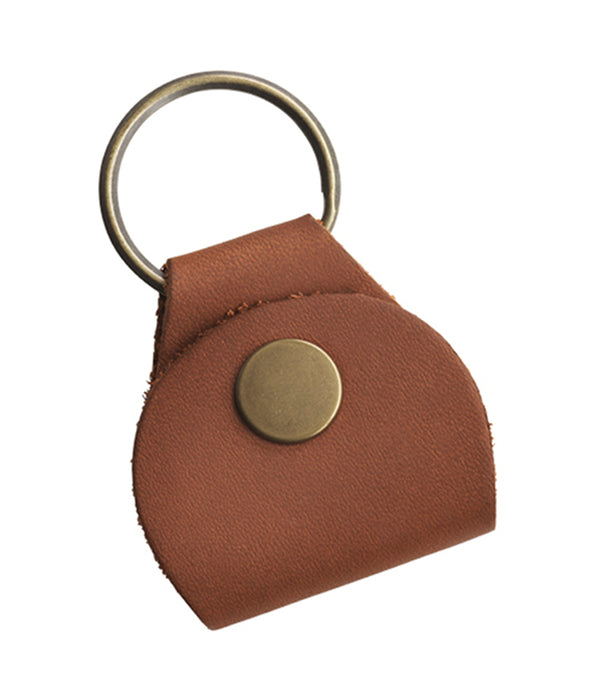 Gibson Premium Leather Pickholder Keychain - Brown