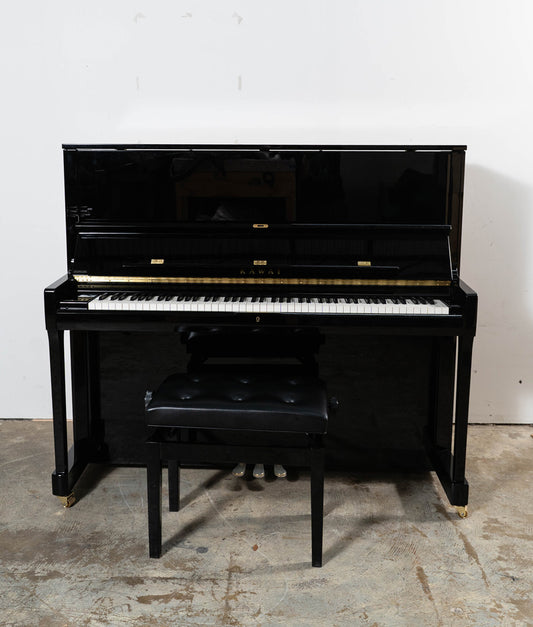 Kawai K-500 Upright Piano (2022) | Ebony Polish | Serial No. 2775180 | Used