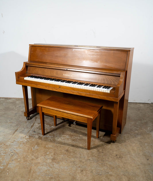 Yamaha P2 Upright Piano (1965) | Satin Oak | Serial No. 479755 | Used