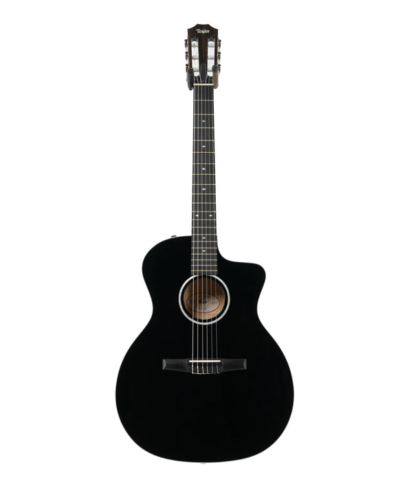 Taylor 214ce-N DLX Special Edition Nylon-String Acoustic-Electric Guitar - Black