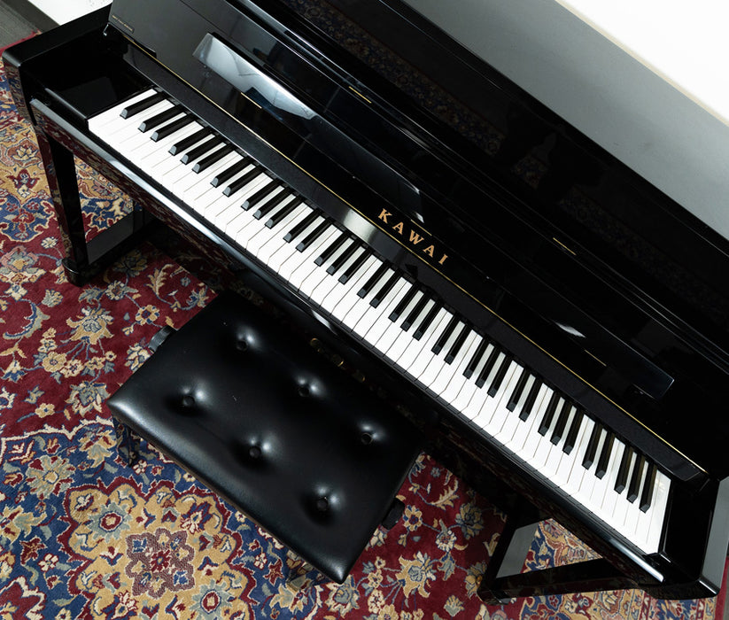 Kawai 45" K-200 Upright Piano | Polished Ebony | SN: F171353 | Used