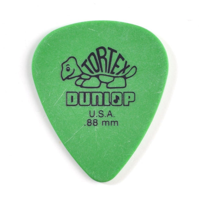 Dunlop Tortex Standard .88mm Green Guitar Pick, 12 Pack