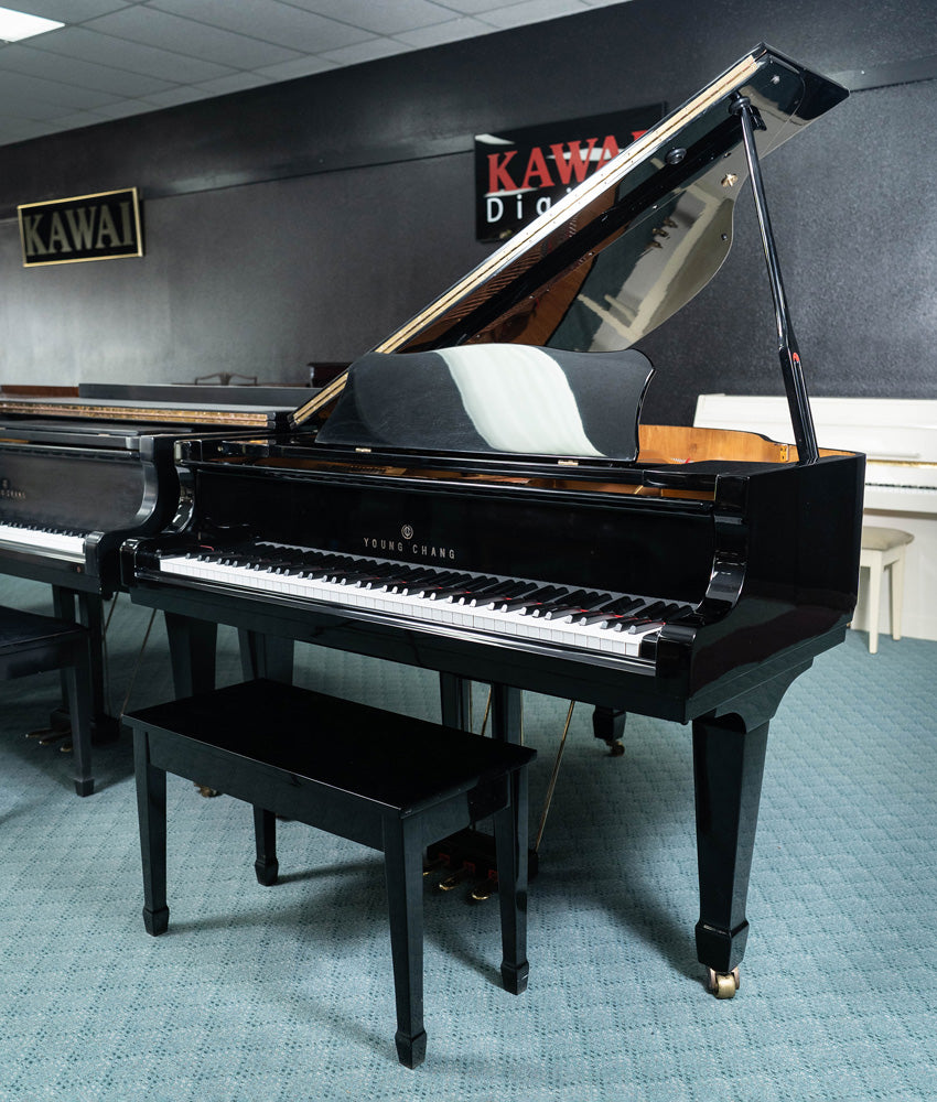 1999 Young Chang TG150 4'11" Grand Piano | Polished Ebony — Alamo Music ...